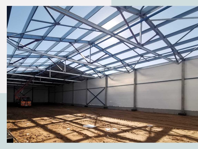 Строительство сенохранилищ в Вятских Поляне