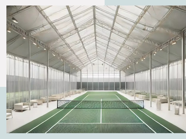 Строительство теннисных кортов в Вятских Поляне