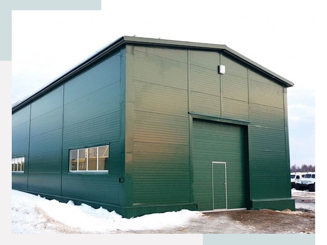 Двускатные ангары в Вятских Поляне