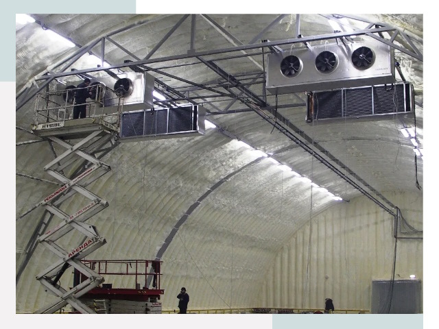 Оснащение ангаров в Вятских Поляне