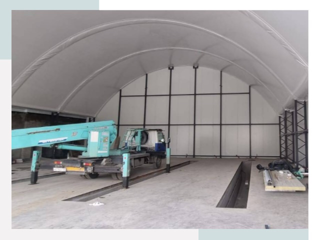 Внутреннее оснащение ангаров в Вятских Поляне