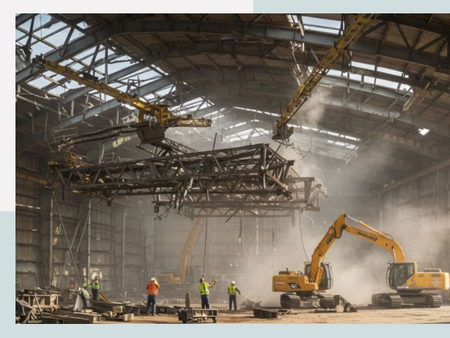 Демонтаж ангаров в Вятских Поляне от 609 руб. за м²