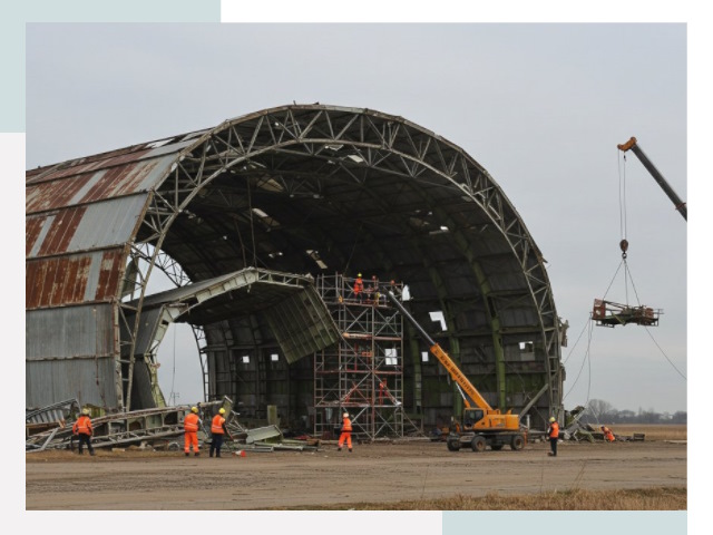 Демонтаж ангаров в Вятских Поляне